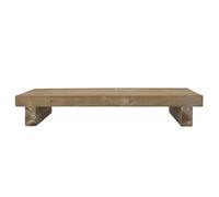 Gisela Graham Natural Wood Display Riser, Rectangle, Item Stand, Large