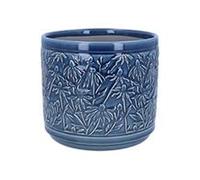 Gisela Graham Navy Rudbeckia Plant Pot - Medium