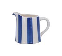 Gisela Graham Navy Blue Striped Serving Jug, Small