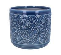 Gisela Graham Navy Rudbeckia Plant Pot - Large