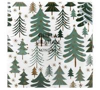 Gisela Graham New England Christmas Trees Paper Napkins, Pack of 20