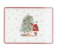 Gisela Graham Nostalgia Santa Christmas Place Mats, Set of 4, 21cm x 29cm