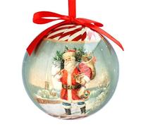 Gisela Graham Nostalgic Santa Christmas Bauble