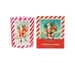Gisela Graham Nostalgic Santa Christmas Pudding Scented Candle