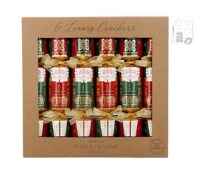 Gisela Graham Nutcracker Design Set of 6 Luxury Christmas Crackers