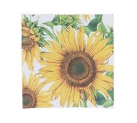 Gisela Graham Paper Napkins, Giant Sunflower Design, 16.5cm, 3 Ply, Pack of 20