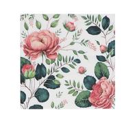 Gisela Graham Paper Napkins, Pink Wild Rose Design, 16cm, Pack of 20, 3 Ply