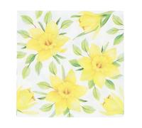 Gisela Graham Paper Napkins, Yellow Daffodil Design, 16cm, Pack of 20