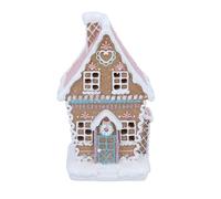 Gisela Graham Pastel Iced LED Gingerbread House - Medium