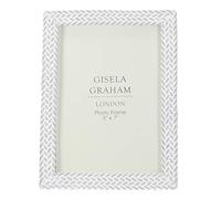 Gisela Graham Picture Frame, White/Grey, One Size