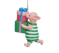 Gisela Graham Piglet Christmas Tree Decoration Winnie the Pooh Resin Ornament