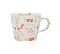 Gisela Graham Pink Berry Patterned Stoneware Mug, 300ml