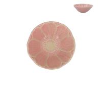 Gisela Graham Pink Flower Stoneware Bowl, Mini, 12.5cm, Serving Bowl