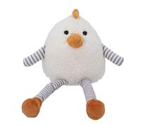 Gisela Graham Plush Easter Chick with Striped Legs, Easter Home Decoration, Shelf Sitter