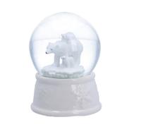 Gisela Graham Polar Bear Family Christmas Snowglobe
