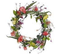 Gisela Graham Poppy Inspired Decorative Spring Easter Wreath