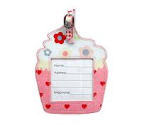 gisela graham pvc cupcake luggage tag