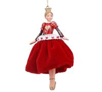 Gisela Graham Queen of Hearts Christmas Tree Decoration, 14cm