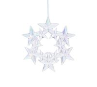 Gisela Graham Rainbow Acrylic Star Wreath, Christmas Decoration