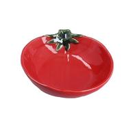 Gisela Graham Red Tomato Shaped Porcelain Serving Bowl, Small, 15.5cm Width