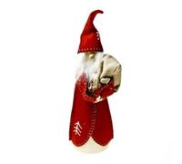 Gisela Graham Red & White Felt Santa Tree Topper - 25cm
