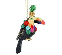 Gisela Graham Resin Carnival Toucan Hanging Decoration