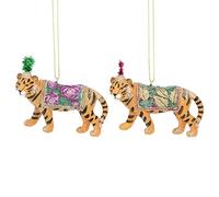 Gisela Graham Resin Tigers 8 cm set of 2