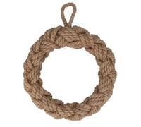 Gisela Graham Rope Woven Door Wreath, Natural, Round, 41cm