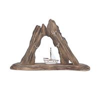 Gisela Graham Rustic Sail Boat in Cove Wooden Ornament