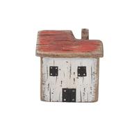 Gisela Graham Rustic Wood Nautical Cottage, Red, Seaside Nautical Home Decor