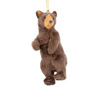 Gisela Graham Safari Animals Faux Fur Decoration Various Animals (Bear 10cm)