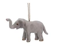 Gisela Graham Safari Animals Faux Fur Decoration Various Animals (Elephant 12cm)