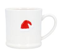 Gisela Graham Santa Hat Christmas Mini Mug - Festive Red & White Ceramic Cup