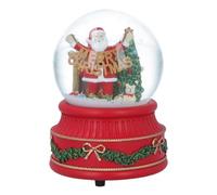 Gisela Graham Santa Merry Christmas Garland Snow Globe