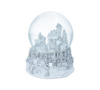 Gisela Graham Silver/White Village Music Globe