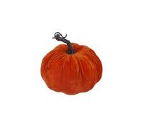 Gisela Graham Small Velvet Pumpkin Halloween Decoration