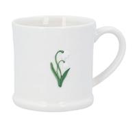 Gisela Graham Snowdrop Design Mini Stoneware Mug