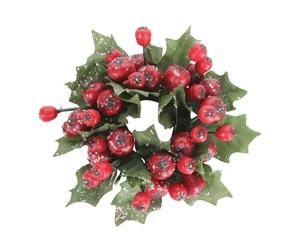 Gisela Graham Snowy Cranberry Candle Ring