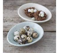 Gisela Graham Speckled Ceramic Easter Egg Dish Natural