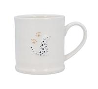 Gisela Graham Spotty Dog Embossed Stoneware Mug