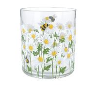 Gisela Graham Spring Daisy Bee Glass Nite Lite Pot Large