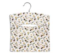 Gisela Graham Peg Bag - Bumblebee and Daisy Spring Design, Blue