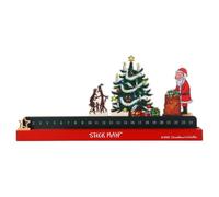 Gisela Graham Stick Man Christmas Countdown Display | Wooden Advent Calendar, 1 to 24 Countdown, Licenced Design