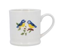 Gisela Graham Stoneware Bird Mug, Embossed Blue Tit Design