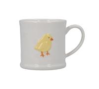 Gisela Graham Stoneware Mini Mug with Easter Chick Design, White, 7cm, 200ml