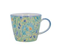 Gisela Graham Stoneware Mug - Blue Drama Peonies - 30888