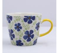Gisela Graham Stoneware Mug - Navy Periwinkle Design