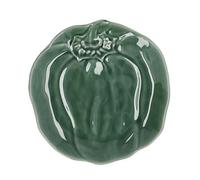 Gisela Graham Stoneware Pepper Shaped Serving Plate, 21cm (Green)