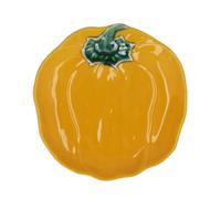 Gisela Graham Stoneware Pepper Shaped Serving Plate, 21cm (Yellow)