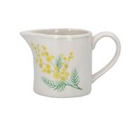 Gisela Graham Stoneware Serving Jug, Yellow Spring Mimosa Design, 150ml